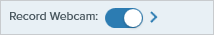 Webkamera aufnehmen ein/aus und Pfeil