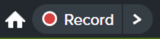 Camtasia プロジェクトの [録画] ボタン