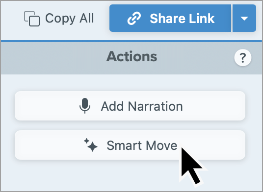 Bouton Smart Move sur Mac