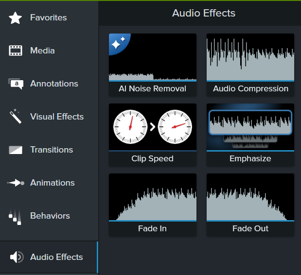 Effets audio
