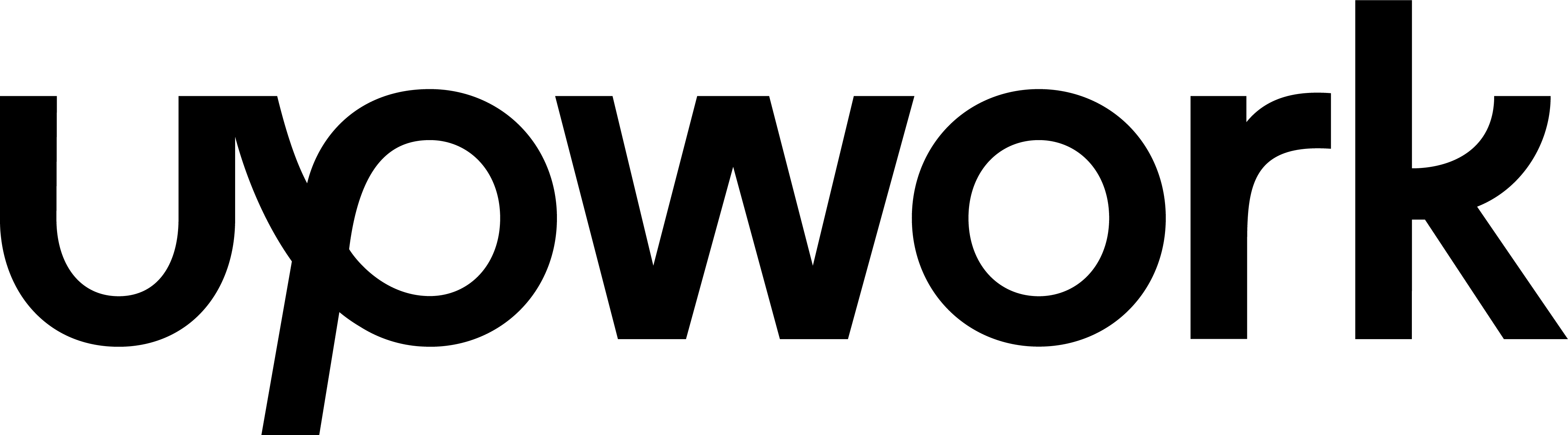 upwork logo in black