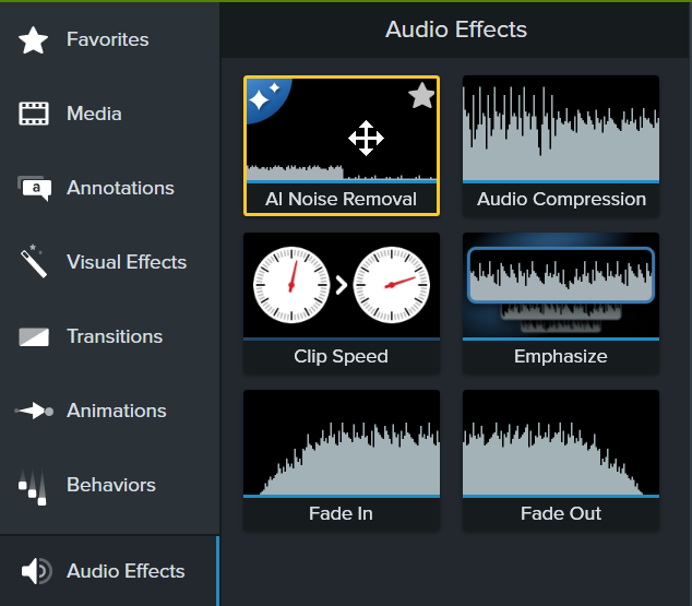 AI Noise Removal option