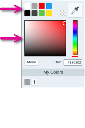 Farbauswahl in Snagit für Windows