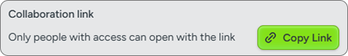 Screenshot of the Collaboration link in Camtasia online