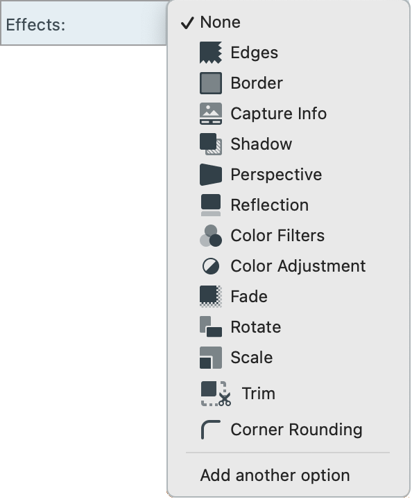 Capture-Effekte (Mac)