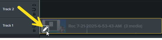 Modify button on Rev media