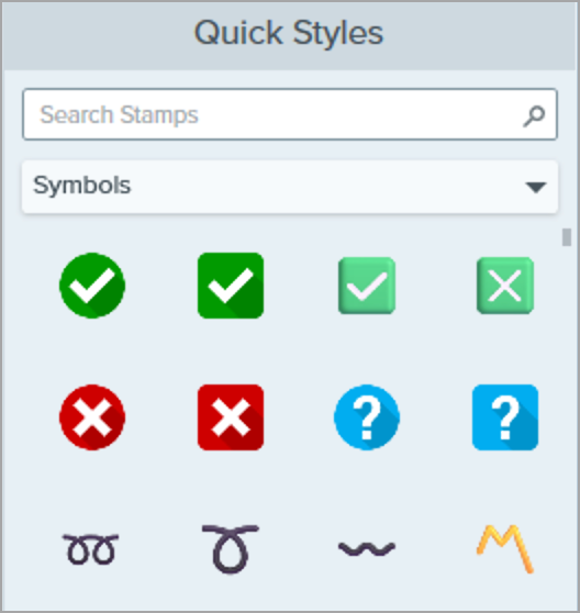 Stamps in the Symbols category
