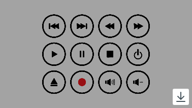 Stamp set with download button