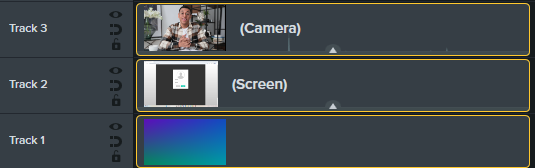 Unpacked media on timeline