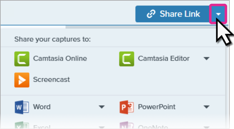 Share dropdown