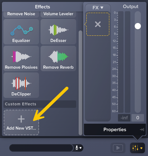 Schaltfläche „Add New VST“