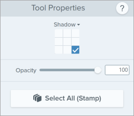 Stamp tool properties on Windows