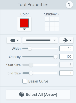 Arrow properties on Windows