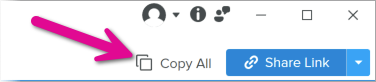 Bouton Tout copier
