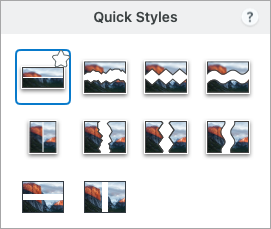 Stile für Ausschneiden (Mac)