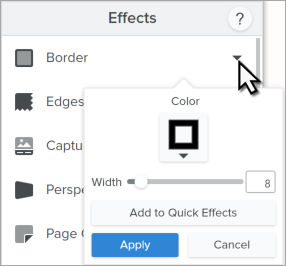 Rahmeneffekt in Snagit Windows