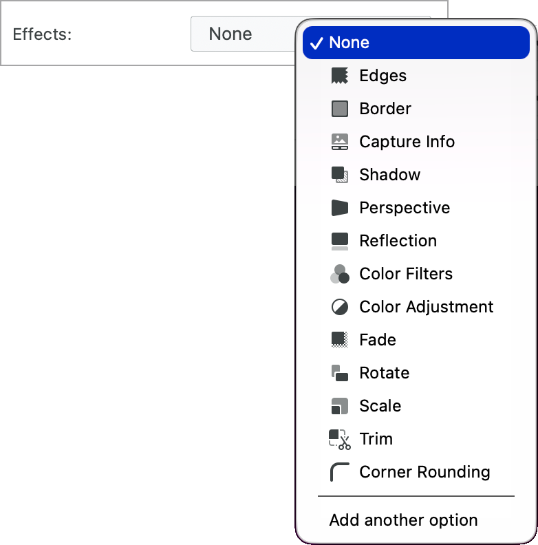 Capture-Effekte (Mac)