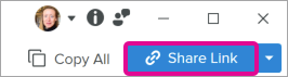 Schaltfläche „Link teilen“