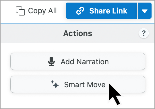 Smart Move button on Mac