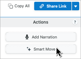 Snagit for Mac の [Smart Move] ボタン