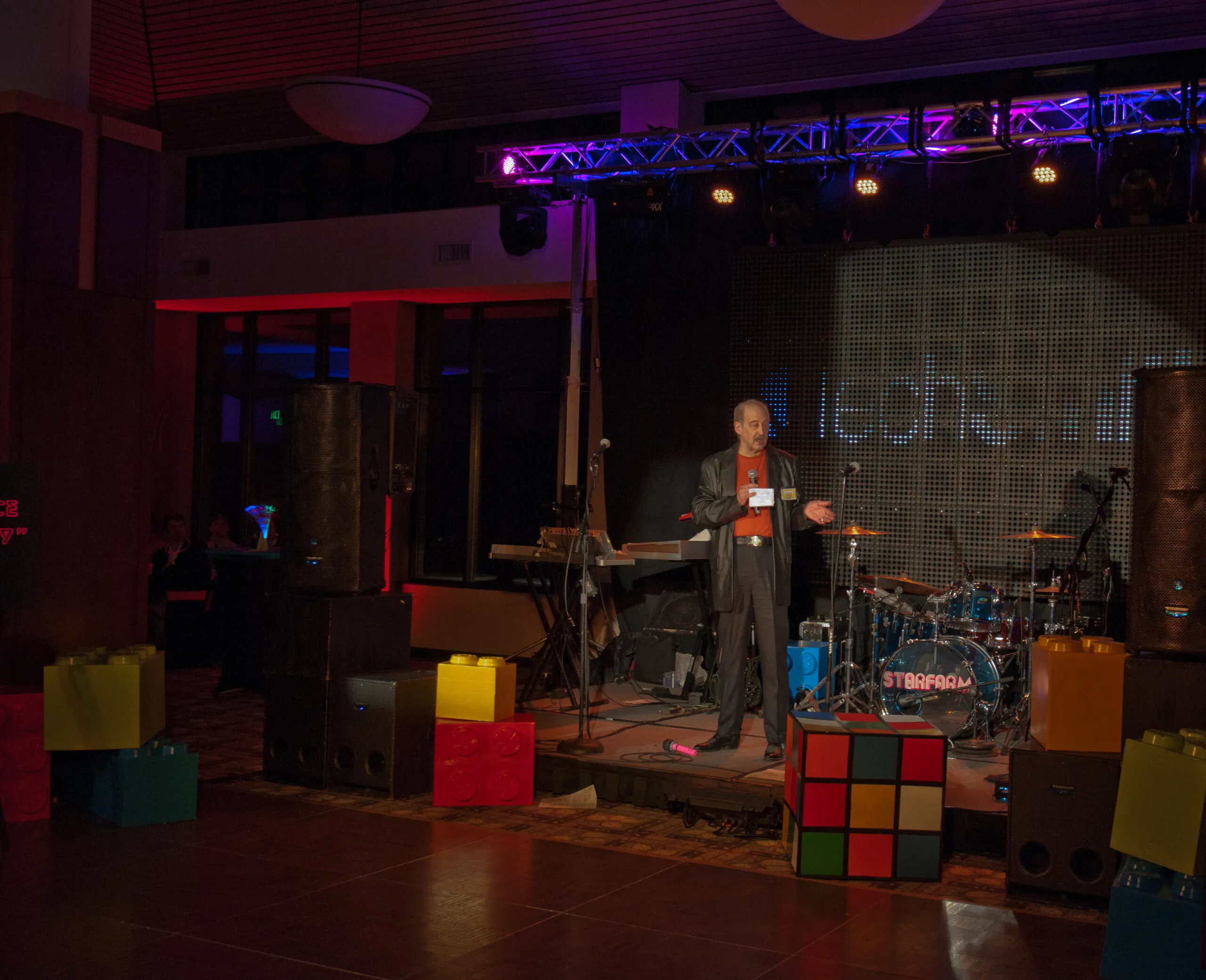 Bill giving a speech in 2012