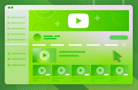 Green video viewer webpage