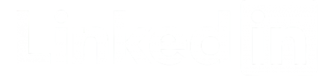 white linkedin logo