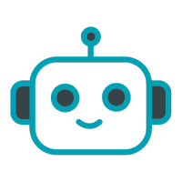 blue and gray robot face