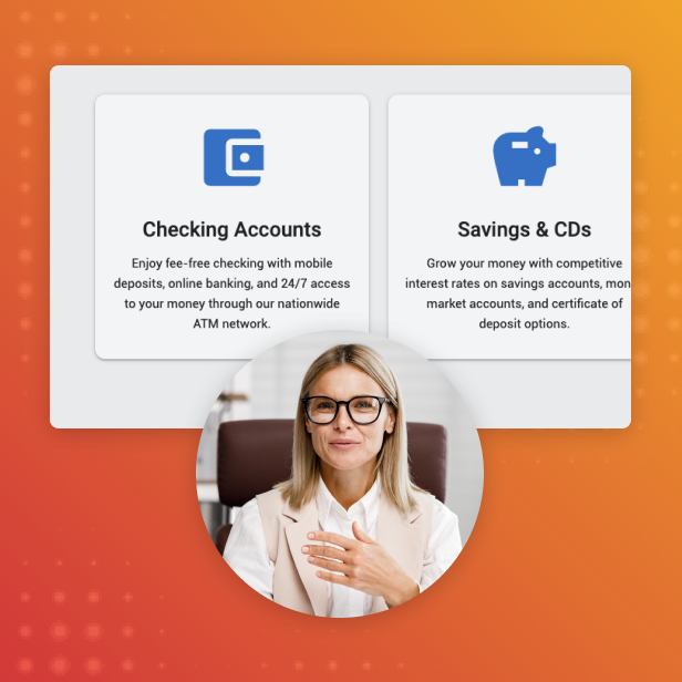 Video tutorial showing information about checking accounts and savings